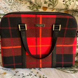 Kate Spade Red Plaid purse